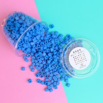 10mm 디폼 톡톡 멀티 블럭 대용량세트 도안 130여종, 10mm 리필 300개(미디엄블루)