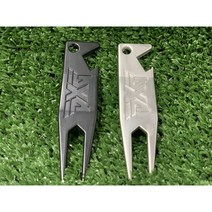 골프 그린보수기 시그니처 무광블랙 디봇툴 골프선물용 두가지 타입, A타입 (실버)