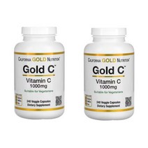 캘리포니아 골드 뉴트리션 Gold C 비타민C 1 000mg 베지 캡슐 60정, 240정, 2통