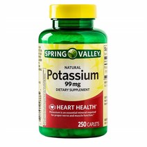 Spring Valley 칼륨 Potassium 포타슘 99mg 250캡슐