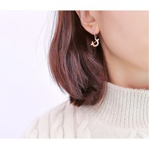 14k 18k 천사들의 하프 링귀걸이