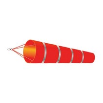 GHSHOP 바람 양말 가방 매달려 그로멧 바람 방향 표시기 방수 반사 벨트 weathercock windsock 정원, 150cm, 옥스포드 천, 빨간색과 회색