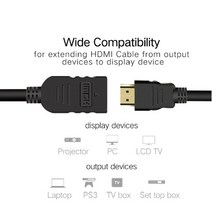 HDMI 전선 연장 케이블 사이즈선택 1P 빔 프로젝터 흐드미 디스플레이 셋톱박스 연결 플스 TV 장치 확장 컴퓨터 출력 모니터, F_3m