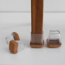 와우홈 밤톨이 의자발커버 의자양말 식탁다리커버 체어슈즈 의자신발 가구패드 캡 M, 사각형, 8개