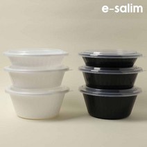 이살림 사출 중화면용기 3종 소 중 대 400세트 W0016-19, 백색