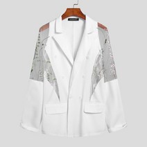 남자 기본 수트 직장인 양복 시그니처 세미 정장 캐주얼 상견례 결혼식 하객 세트 더블 브레스트 라펠 긴 소매 겉옷 패션 남성