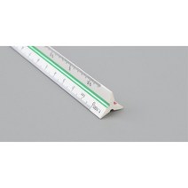 측정 제도용 건축 스케일자 고배율 저배율 단면도 삼각스케일 설계도면, 1개