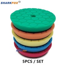 그라인더톱날 원형 헤라 자동차 스폰지 버프 연마 패드 및 5 125mm6150m, 21.Mixed 5pcs  5Inch Backer