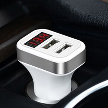 카충이 배터리재생기 스마트 폰용 5v 2.1a + 1a 차량용 충전기 듀얼 usb 출력, 금, 자동차 충전기