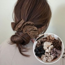 1+1 왕곱창밴드 풍성한 머리끈 포니테일 헤어끈 슈슈