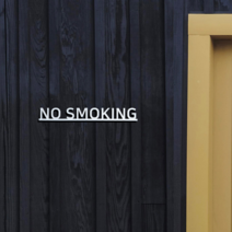 NO SMOKING 금연문구 안내문 흡연금지 표지판 표시 스티커, 흰색