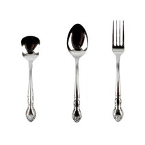 카페 클래식 엔틱 미니 스텐 티스푼 티포크 4p, 스푼