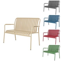[하이알루] 스탠다드 벤치(Standard Bench) / 알루미늄 가구 야외용 테이블 탁자 의자 방수 야외 조립식 다용도 테라스 정원 옥상 루프탑 가든 카페 펜션 인테리어, 레드