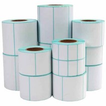 JINGHENG 감열 라벨 속달송장 프린터 전용 감열 라벨지 지관 25mm/40mm, 5개, 60*40*800매*지관40