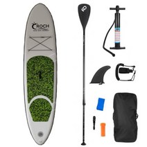 패들보드 공기주입식 웨이크서핑 물놀이 보드 수상레저 서핑 SUP, 그린블랙카모305x76x15cm