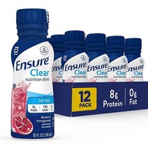 Ensure Clear 단백질 드링크 블루베리 석류 10 fl oz 12개, Blueberry Pomegranate