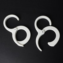 [미스릴리] S형 링 후크 둥근 봉 S자 선반 유모차 다용도 고리 2P, 기본, 기본