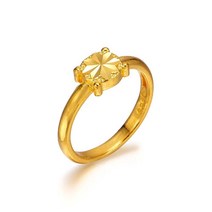 한국금다이아몬드 24k 여자 순금 명품 반지 원형플라워컷팅 1.875g