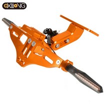 혼다 용 CBR125R 2011 2018-2020 후면 라이센스 플레이트 테일 프레임 브래킷 회전 신호등, 16 A set with lights