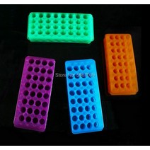 실험실 연구실 유리병 시약병 거치대 보관함 실험실 32 홀 플라스틱 0.5ml / 1.5ml/2ml 양면 다양한 구멍, 09 1green and 1purple