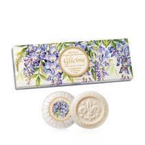 사프비누 이태리 장인 프리미엄 명품향수 등나무꽃향 100*3 / 피렌체에서온 향수바디바 / 바디워시 대용 / 이탈리아 수제 작품비누 집들이선물 신혼부부선물 답례품 선물세트, 3개입, 100g