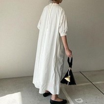 홀가먼트원피스 예복 앙고라 겨울미니 상견례 한국어 빈티지 롱 드레스 우아한 리틀 블랙 캐주얼 루즈 오버 사이즈 여성 일본 심플 오피스 숙녀 맥시 드레스