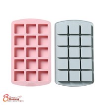 차칸쿡- 실리콘몰드 사각15구.약3cm