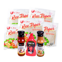 비치치라이스페이퍼 100g x 5p + 타이시아 월남쌈소스 175g + 타이시아 피넛월남쌈소스 175g + 친수칠리소스 250g 세트, 2세트