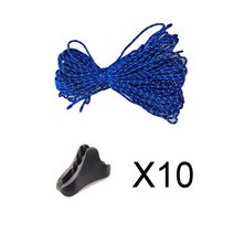 반사 Paracord 텐트 코드 로프 캠핑 천막 러너 가이 라인 패스너 바람 버클 삼각형 스토퍼, 03 10 stopper blue rope