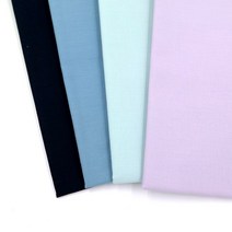 엔조이스티치/ 오가닉 코튼 원단 - 블루계열 4종/ 프랑스자수 야생화자수 퀼트 마스크원단 수예 의류, 네이비