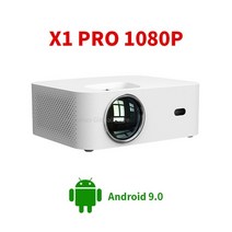 가성비 프로젝터 홈시어터 홈극장 글로벌 wanbo x1 pro 4k android 9.0 720pamp 1080p 휴대용 키스톤 보정 가정용 동일한 화면, x1 프로 1080p, 우리 플러그