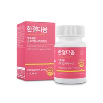 한결다움 밀추출물 글루코실 먹는 세라마이드 엘라스틴 석류 프랑스 저분자 피쉬 콜라겐 히알루론산 비타민C 500mg 60정, 5개(10% 할인)