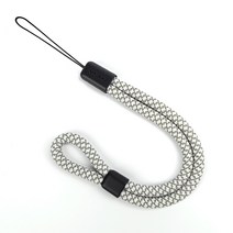 빅쏘 아이폰 갤럭시 손목 핑거 고리 핸드폰 스트랩 줄, 1개, 화이트 (핸드형)