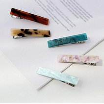 고래백화점 집게핀 여성머리핀 머리끈 헤어집게핀 직사각형 헤어악세사리 예쁜 바나나핀 아동악세사리 헤어핀 2