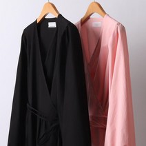 크로스 V랩 원피스 205I712S 빅사이즈 여성의류