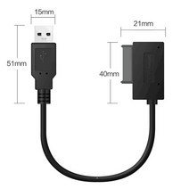 컴퓨터 외장 CD롬 노트북 ODDGrwibeou usb 2.0 미니 sata 7 57, 다른, 검은색