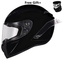 무지개 바이저 헬멧과 함께 전체 얼굴 오토바이 모토 크로스 경주 Casco 드 Capacete Dot 승 Kask 매트 블, 07 gloss black-clear_04 XL