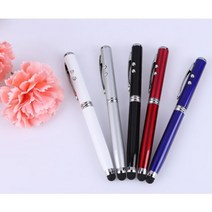 4in1 LED 포인터 빛 빔 Lazer 용량 성 터치 스크린에 대 한 스타일러스 볼 포인트 펜 아이폰 iPad, RANDOM