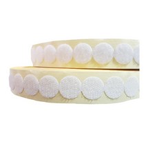 원형 동글이 벨크로 테이프 2cm x18M/찍찍이/까슬이/거칠이/보슬이/보들이, 원형 까슬이(거칠이)-흰색