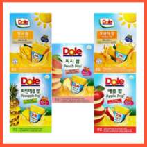 [신화랑월드랑]Dole돌 후룻팝3팩, 팝 애플2팩+피치1팩, 62ml