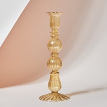 촛대 페이퍼인센스 인센스페이퍼 유리촛대 글라스홀더 촛대아티스트 스타일 촛대 촛대 웨딩, 노란색