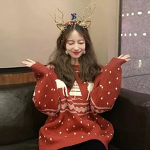 [오늘발송] 스타일아유 여성 겨울 크리스마스 니트 스웨트 가을 겨울 니트 티셔츠