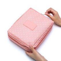 파우치 방수 휴대용 지퍼 화장품 가방 도트 뷰티 케이스 메이크업 tas 지갑 주최자, 가방-6
