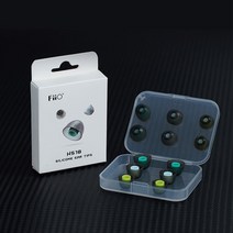 FIIO hs18 실리콘 이어팁(6쌍) 이어폰 fh7sfh7fd5fh9용 5.0-6.5mm 호환 사운드 튜브 직경