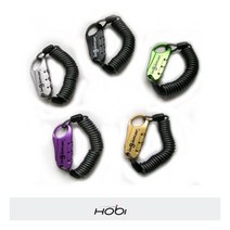 [호비바이크] Ingamar Coil Cable/코일락 케이블 자전거열쇠 미니열쇠 와이어, 색상:GREEN, 상세 설명 참조