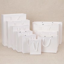 두껍고 튼튼한 자동 종이쇼핑백 종이가방, 100장