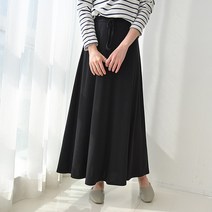 데일리앤 모딘 밴딩 플레어 롱 스커트