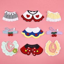 크림펫 강아지 케이프 고양이 넥카라 스카프 30종 반다나 빕, 2-6. 블루 오리-S, 1개