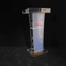 조립식 아크릴 단상 설교대 탁상 연단 발표대 교수대, D 블랙 어셈블리