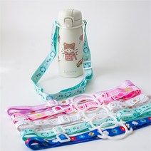 물병 어깨끈 스트랩 데코 스티커 세트 텀블러 꾸미기, 03. 화이트/07. 셀카 캣